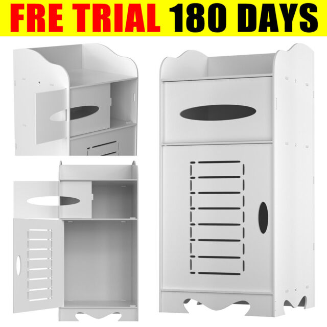 Modern Bathroom Shelf Cabinet Cupboard Bedroom Storage Unit Free