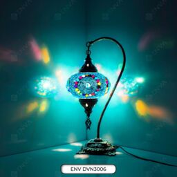 Turkish Table Lamp Moroccan Colourful Glass Handmade Mosaic Lamp -