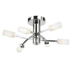 Ceiling Light Silver Havana 6 Chrome Endon 146-6ch