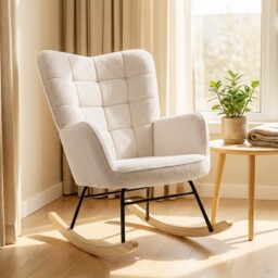 Nursing Rocking Chair Nursery Glider Rocker Armchair For Living Room