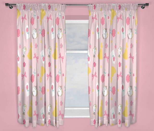 "Disney Princess Beauty And The Beast Belle Curtains, 54"" And 72"" Drop"