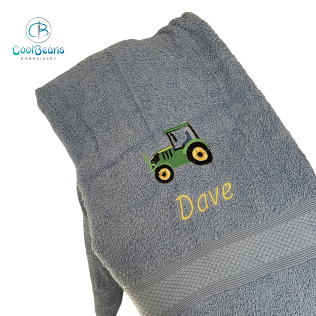 Tractor Towel - Personalised - Flannel / Hand Towel / Bath Towel