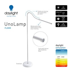 Unolamp Floor, Standing Lamp For Living Room, Bedroom, Salon,