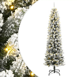 Artificial Christmas Tree 300 Leds And Flocked Snow 210 Cm Vidaxl