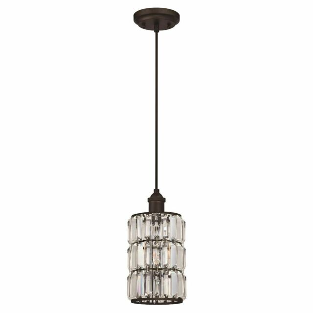 Westinghouse One-light Pendant Sophie Oil Rubbed Bronze With Crystal