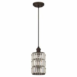 Westinghouse One-light Pendant Sophie Oil Rubbed Bronze With Crystal