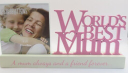 Worlds Best Mum Photo Frame 13 Cm Home Decor Gift Mothers Day