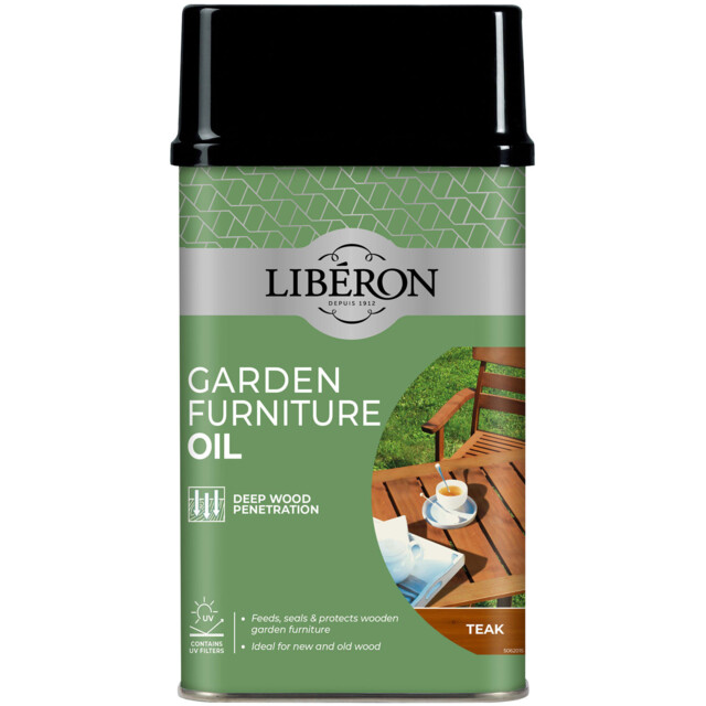 Liberon Garden Furniture Oil Teak 1 Litre 126173