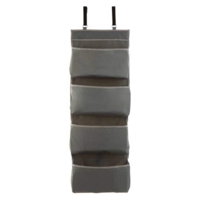 Grey Over Door Hanging Organiser - Verti