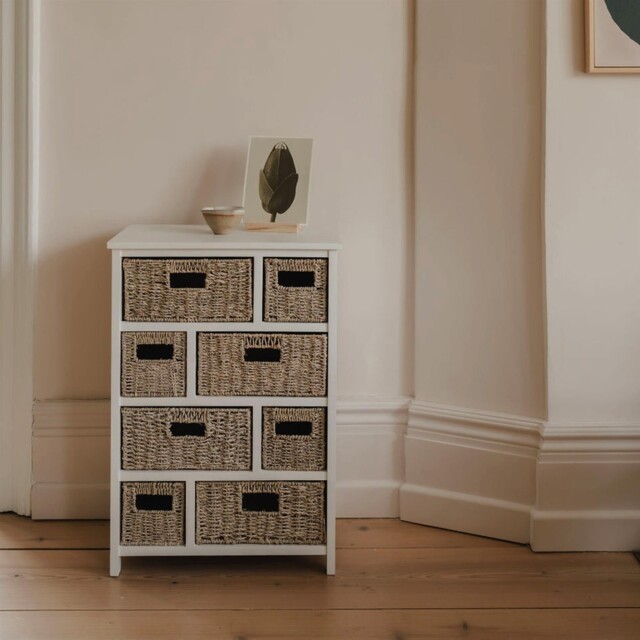 Tetbury Large Chest Of Drawers, Bathroom Hallway White Storage Unit,
