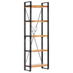 5-tier Bookcase 60x30x180 Cm Solid Acacia Wood Vidaxl