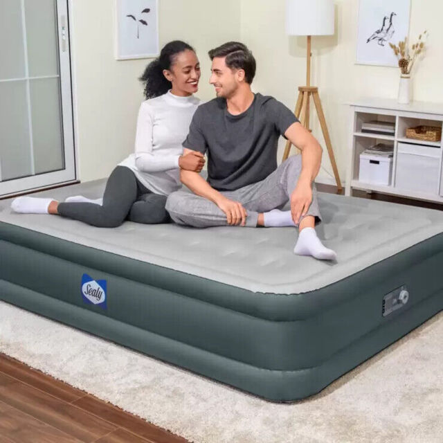 Airbed Inflatable Bed Sealy Fortech Queen Air Bed With Auto Pump 5