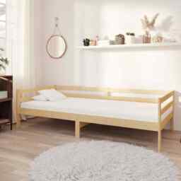 Day Bed Solid Pinewood 90x200 Cm Vidaxl