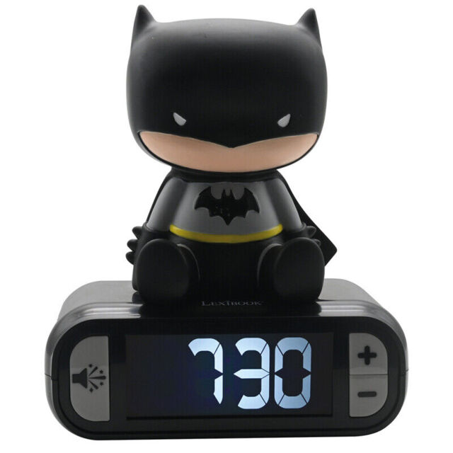 Lexibook 3d Batman Childrens Clock With Night Light