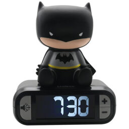 Lexibook 3d Batman Childrens Clock With Night Light