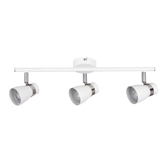 Led White Triple Wall & Ceiling Adjustable Spotlight Downlight Display