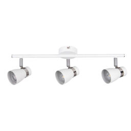 Led White Triple Wall & Ceiling Adjustable Spotlight Downlight Display