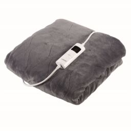 Fleece Electric Over Blanket By Carmen Adjustable Timer, 85w, Grey,