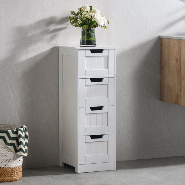 Bathroom Cabinet White Single Double Wallmount Mirrored Drawer Tall