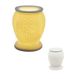 Desire Aroma Elephant Design Porcelain White Lamp Wax Melt Oil Burner