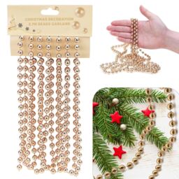 Xmas Bead Chain Garland Pearl String Spool Rope Birthday Wedding Party