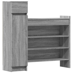 Shoe Cabinet Shoe Storage Cupboard Shoe Rack Shelf Engineered Wood