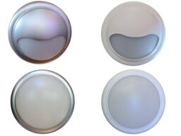 Ceiling / Wall Led Light 15w Eyelid Outdoor Toilet Bathroom Ip65 White