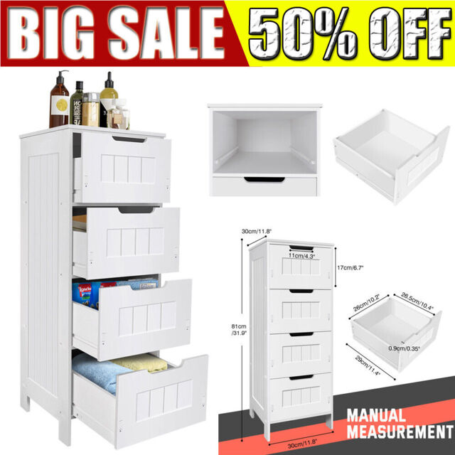 Bathroom Cabinet Shelf Cupboard Storage Toilet Shelves Organizer Rack