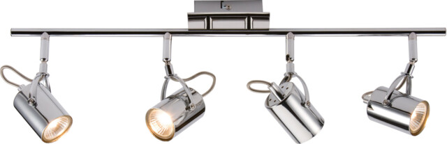 Knightsbridge Gu10 Led 35w 230v Quad Bar Spotlight Mount Wall Light