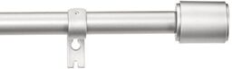 Curtain Rod With Cap Finials - Extendable 182 To 365cm Extra Long