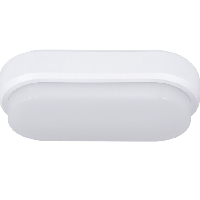Müller Light Led Damp Room Wall & Ceiling Lamp Ipsum Oval In White