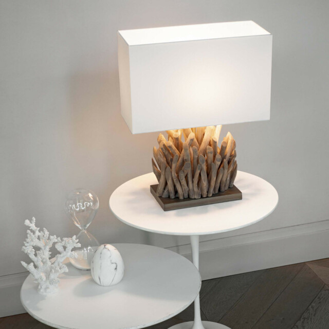 Modern Table Lamp In Classic Wood Dl0136