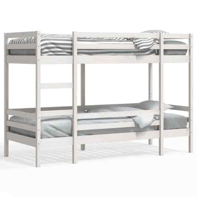 Bunk Bed White 90x190 Cm Solid Wood Pine Vidaxl