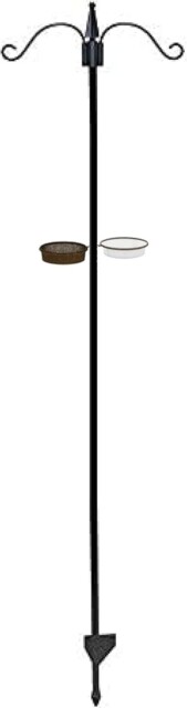 Heavy Duty Twin Hook Bird Feeding Station 188cm - Steel Garden Feeder