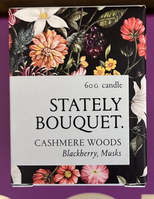 Liberty London Stately Bouquet Candle Votive Cashmere Woods Vegan