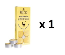 Price's Candles Household Tealights Scented Extracts Lemon & Thyme Wax