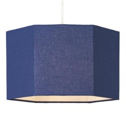 Litecraft Glow Hexagon Table Lamp & 29 Cm Easy Fit Lampshade - 4