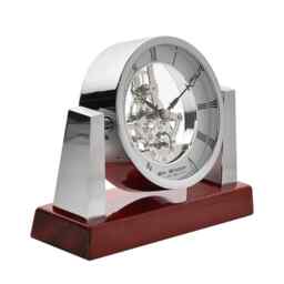 Widdop Searchlight Style Skeleton Movement Table Clock W2030