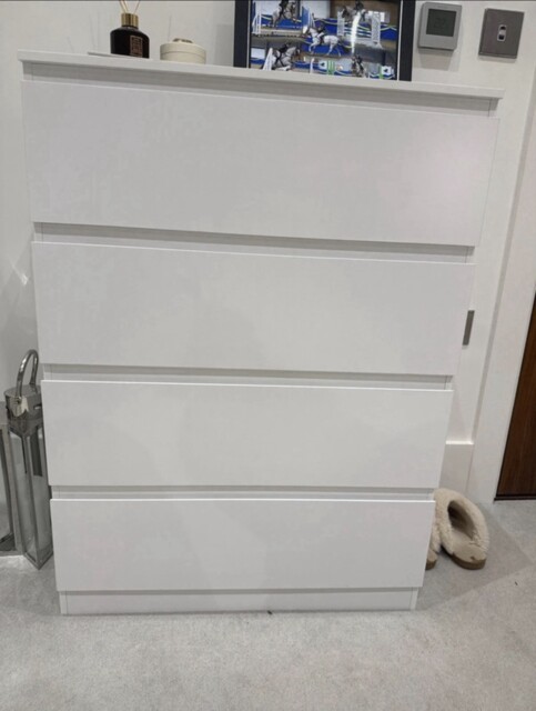 Lyra Bedroom Chest Of Drawers - White Gloss