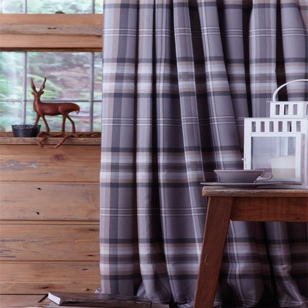 Catherine Lansfield Kelso Tartan Check Pencil Pleat Lined Curtains, 66