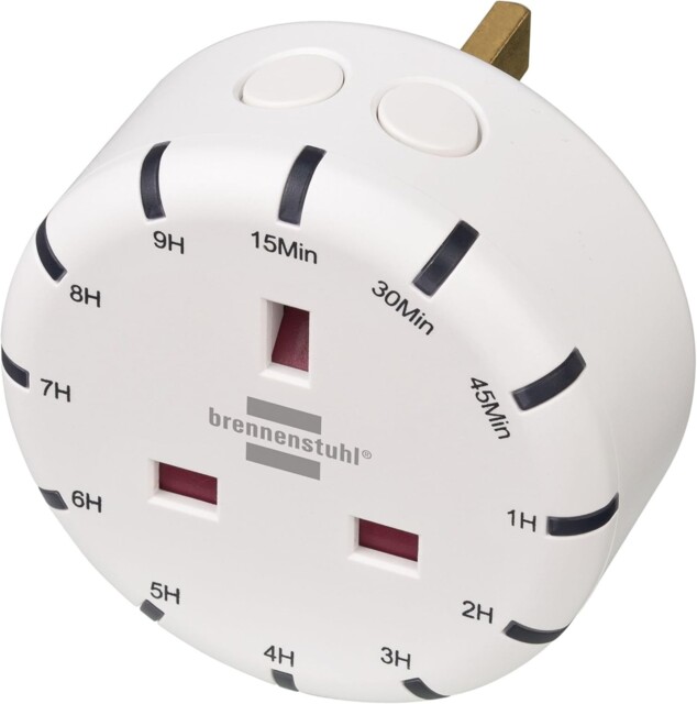 Brennenstuhl Digital Countdown Timer Plug Socket With Led Display -