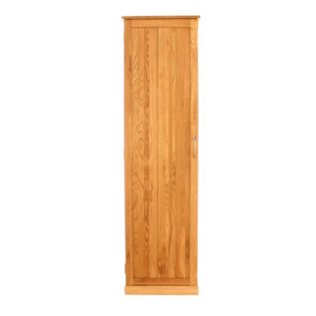 Solid Oak Tall Shoe Cupboard Fully Assembled Sturdy Durable Storage