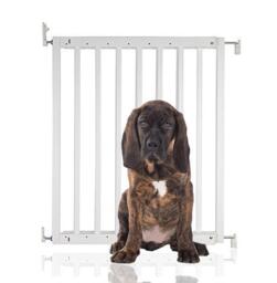 Bettacare Dog Stair Gate, Chunky Wooden Pet Gate, White, 63.5cm -