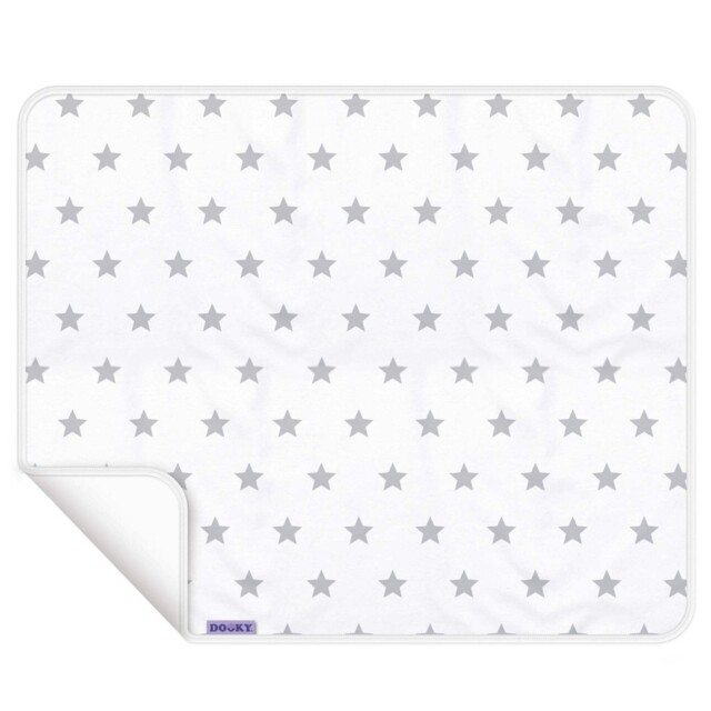 Dooky Double Layer Cotton Baby Blanket Silver Star