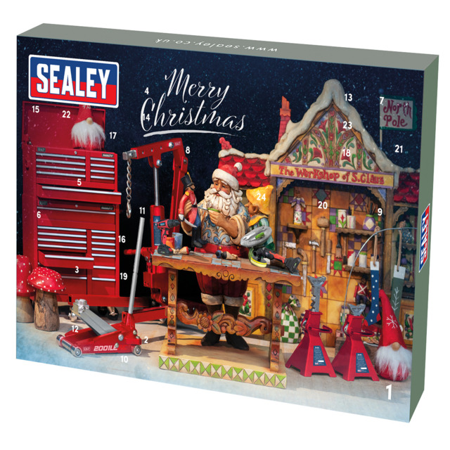 Ratchet, Screwdriver, Hex Key & Bit Set 35pc Advent Calendar