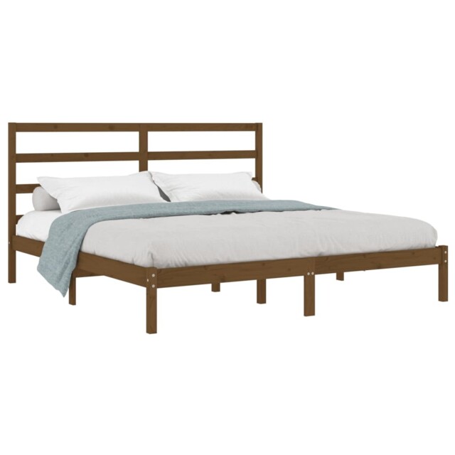 Solid Wood Pine Bed Frame Wooden Platform Bed Multi Colours Multi