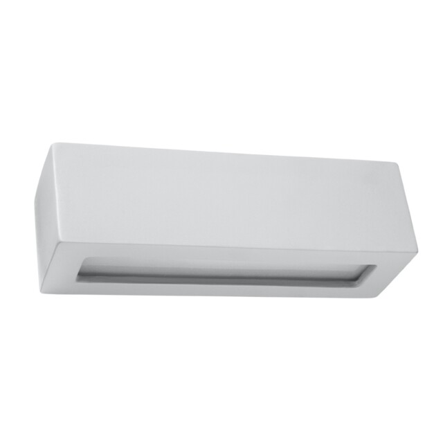 Modern Minimalist Wall Lamp Vega Ceramic Grey E27 Led Sollux Lights Up