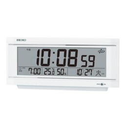 Seiko Table Clock Alarm Satellite Radio Digital Calendar Temperature