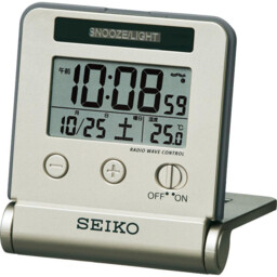 Seiko Sq772g Clock Alarm Traveler Digital Calendar F/s W/tracking