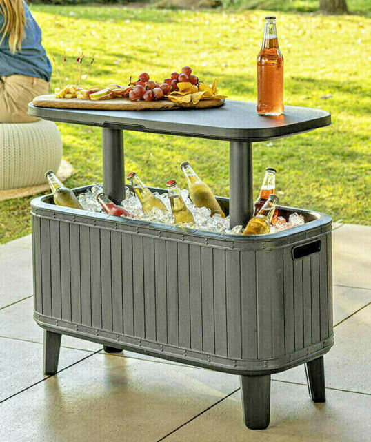Keter Bevy Bar 56l Cool Drinks Cooler Ice Box Party Summer Garden